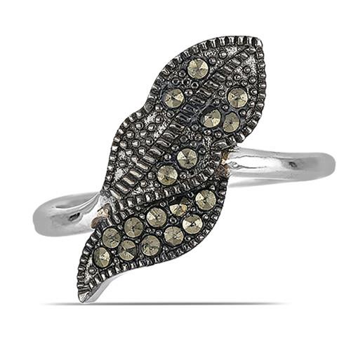 BUY REAL AUSTRIAN MARCASITE GEMSTONE RING IN 925 STERLING SILVER